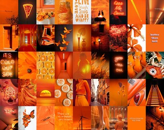 43+ Pic Collage Icon Aesthetic Orange Background