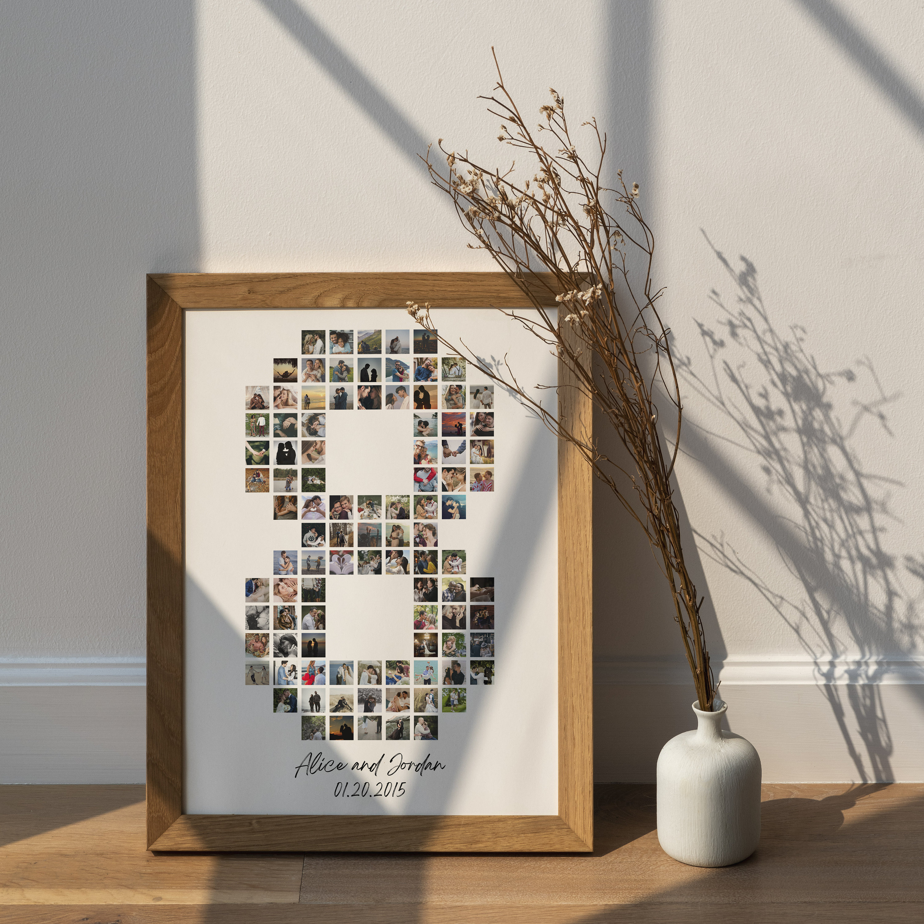 EDITABLE Custom 8th Anniversary Collage, 8 Anniversary Gift, Photo ...