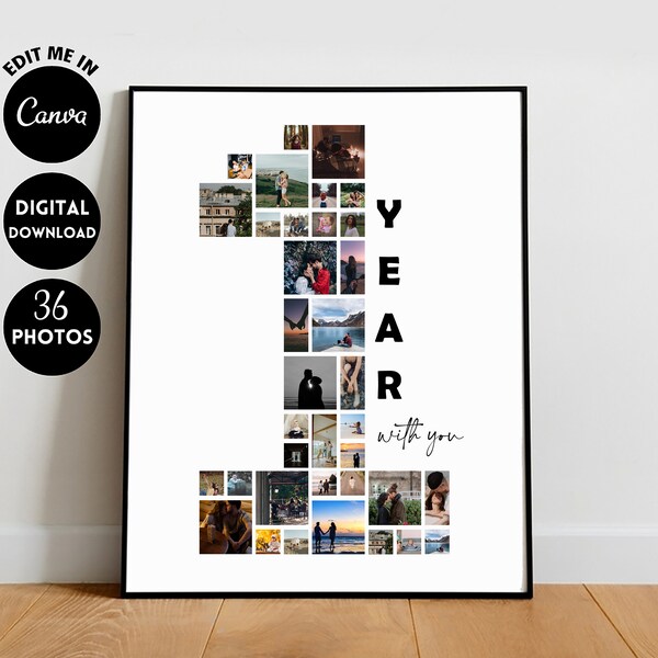 1 Year Anniversary Gift for Boyfriend Etsy