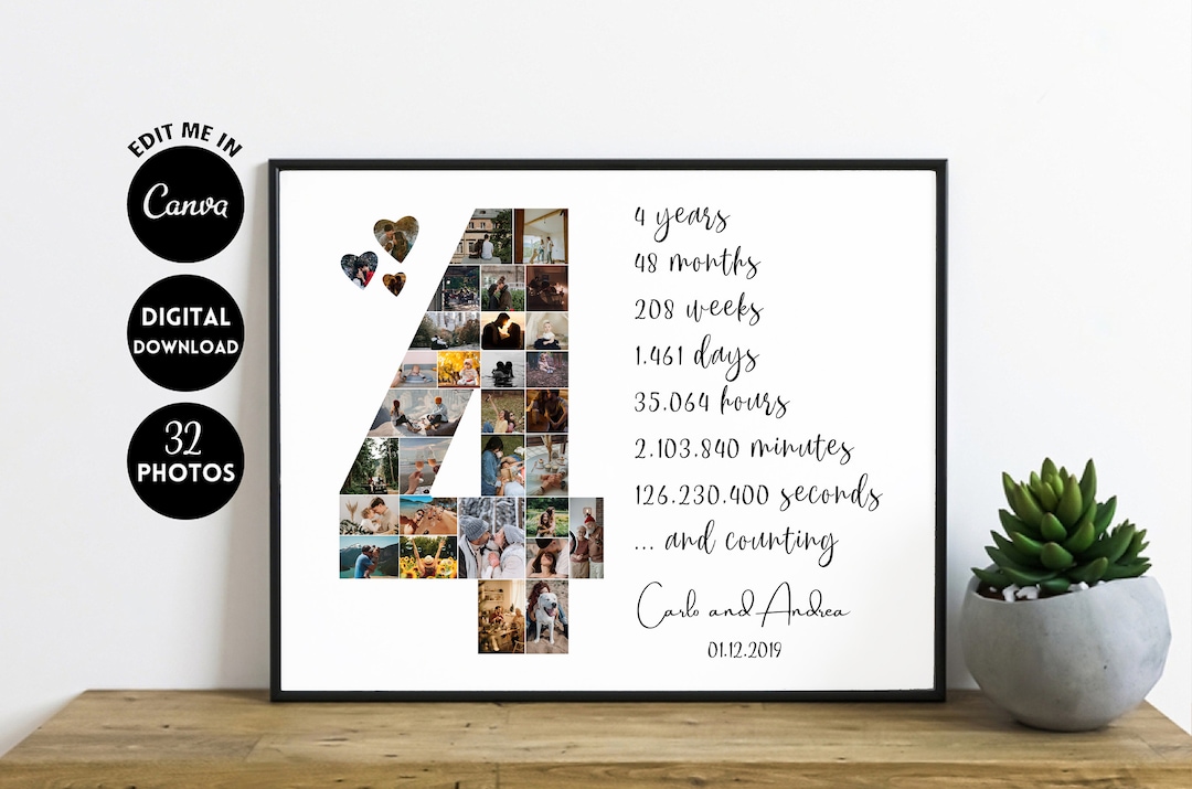 Anniversary Gifts By Year Year Anniversary Gift 4th Anniversary