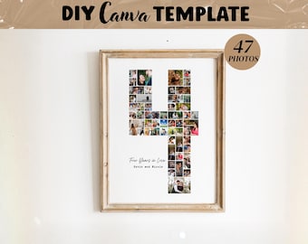 4th Anniversary Birthday Photo Collage Gift Template
