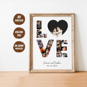 DIGITAL 1 Year Anniversary Gift for Boyfriend, One Year Anniversary Gift, anniversary gift for him, Valentine