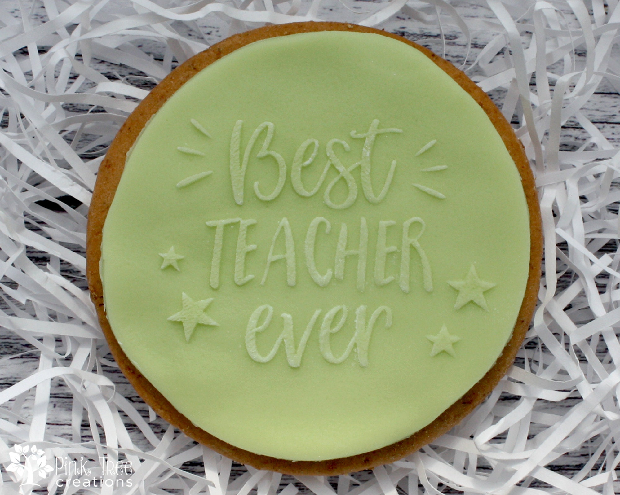 Best Teacher Ever Embosser/Debosser Stamp Cookie Cutter Etsy