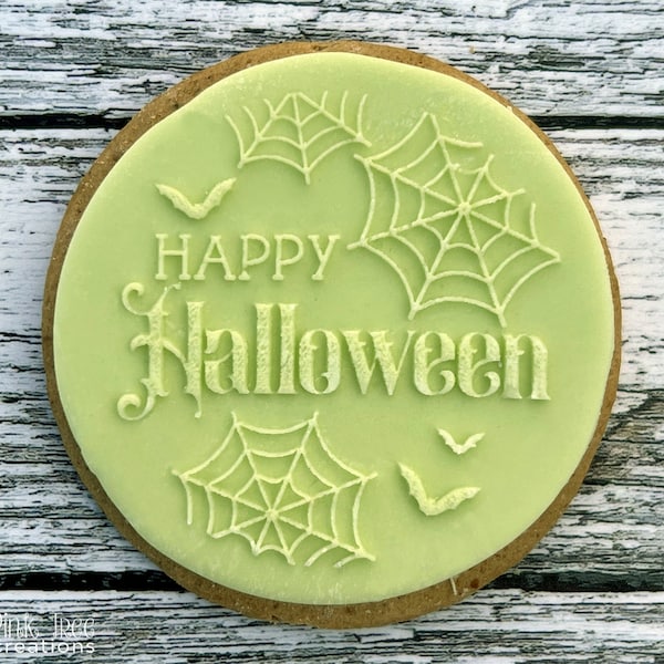 Happy Halloween Embosser/Debosser Stamp, Cookie Cutter ,POPup Stamp Fondant cupcake, Baking *NEW*