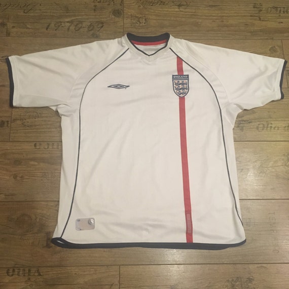 Jersey England National Team Football 2001/2002/2003 Home Kit Etsy