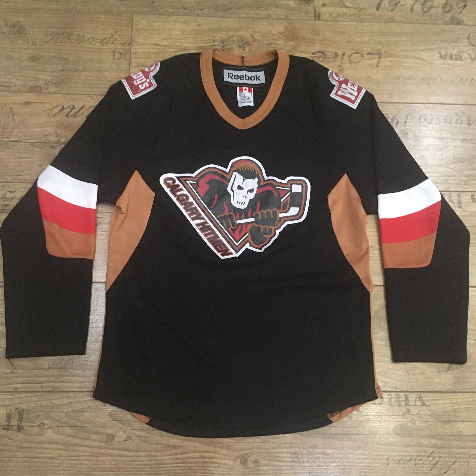 Jersey Calgary Hitmen 15 Ice Hockey WHL Kit CCM Reebok S Etsy