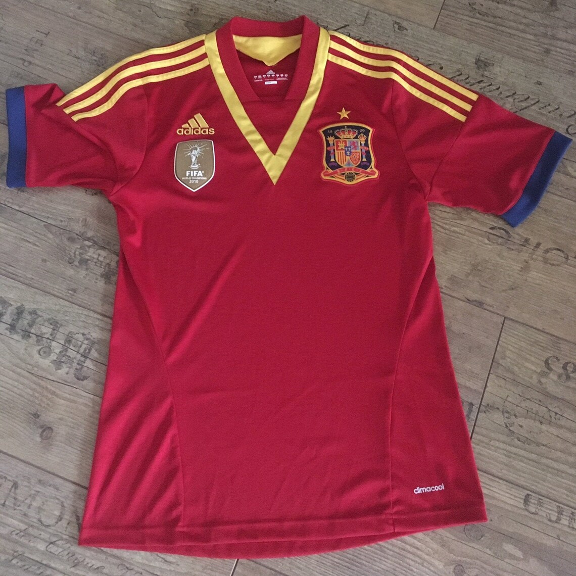 Jersey Spain National Team Footbal 2012/2013 Home Kit Adidas S Etsy