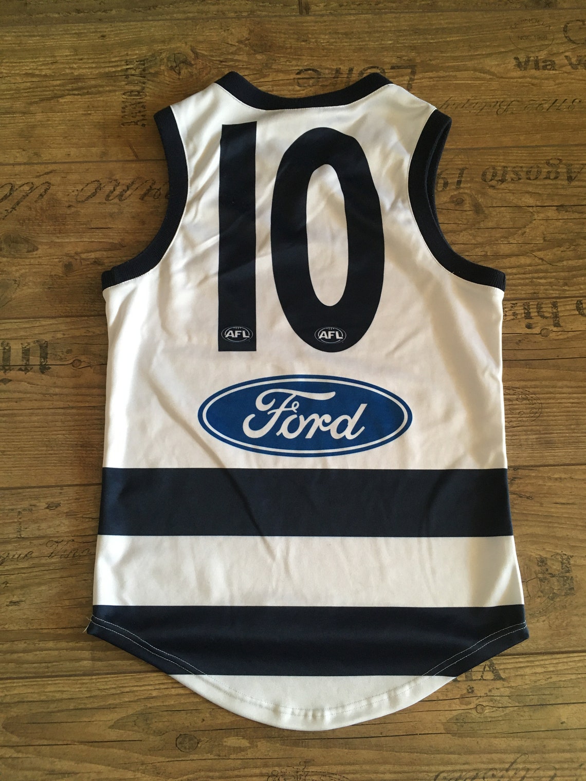 Jersey Geelong Cats Club 10 Australian Rules Football League Etsy
