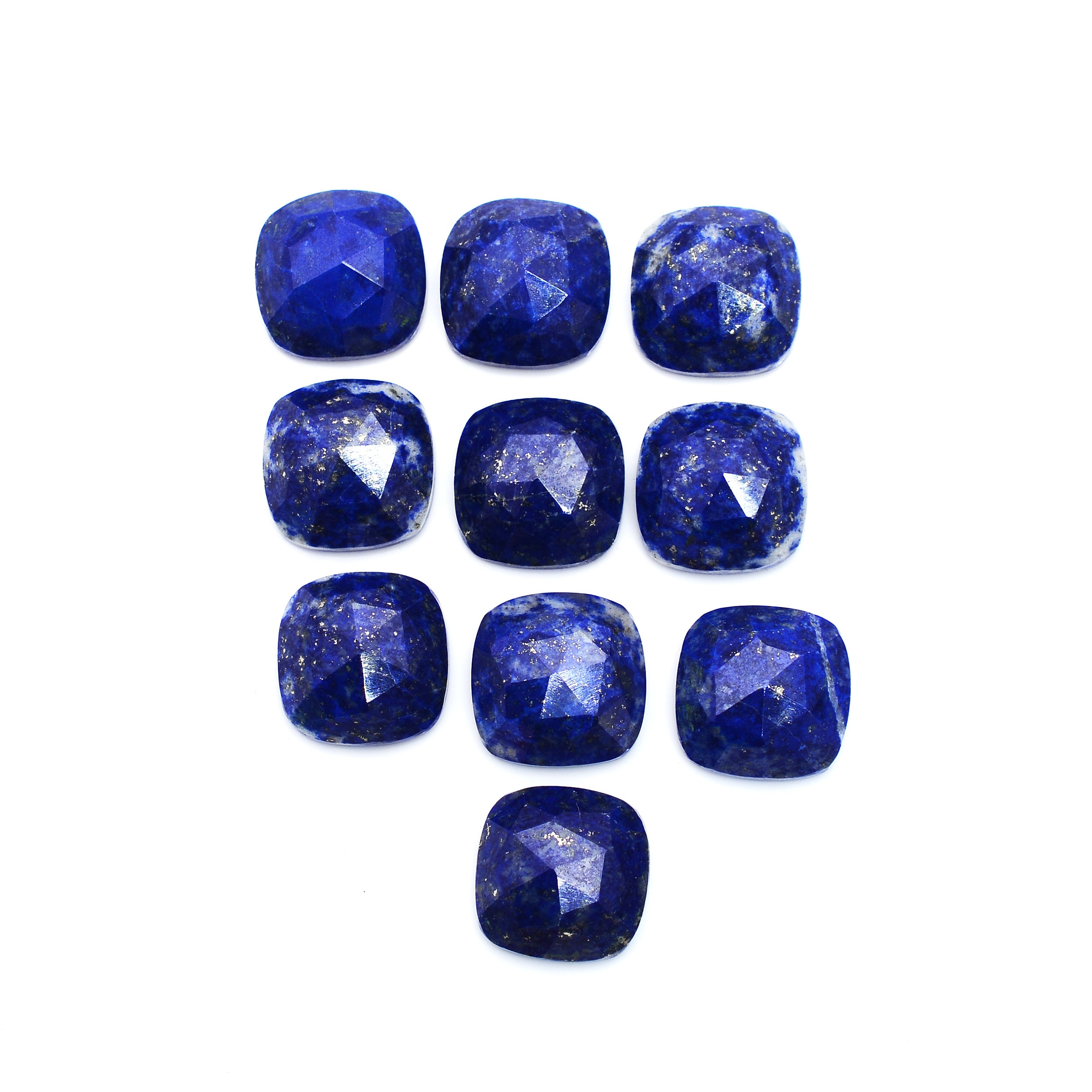 Faceta Valiente Gaviota Buy Lapis Lazuli 11x11mm to 12x12mm Cushion Rosecut Cabujón De Online in  India - Etsy