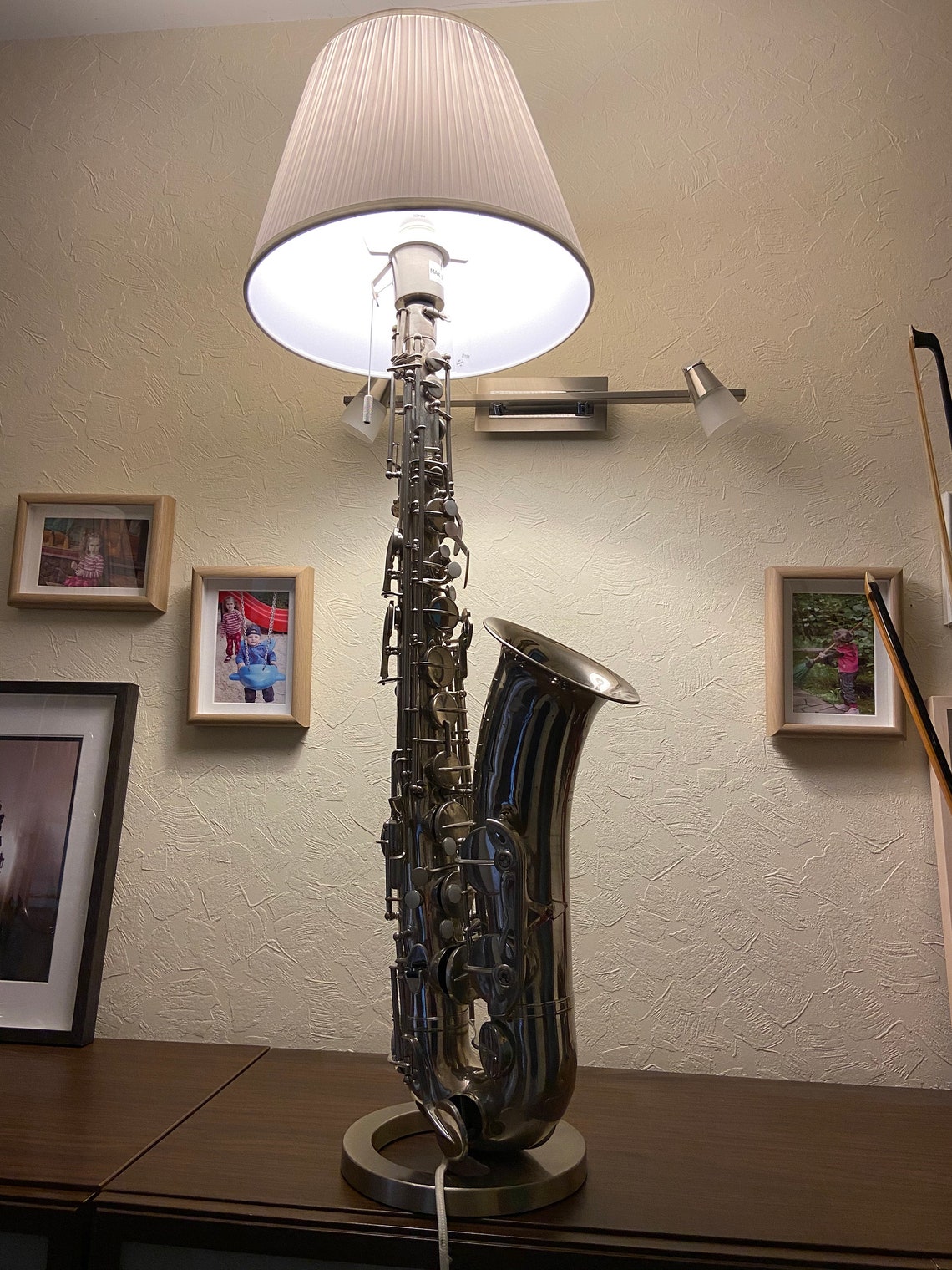 Saxophone lamp Gift for man Gift for musician Table lamp Etsy