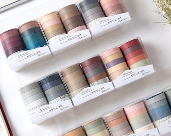 Washi Tape Set, 10 Rolls, Scrapbooking, Journaling