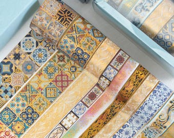 Van Gogh Washi Tape Set: Colorful Scrapbooking Tape, 10 Rolls