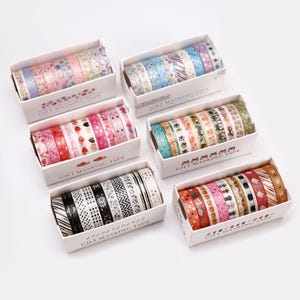 10 rollen 12 stijlen schattige washitapes, washitape kattenvoetafdruk, hondenwahitapeset, cadeaupapier, dagboektape, plakband, pak washitape
