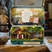 DIY Miniature Dollhouse Tin Box, Theatre Countryside Notes Dollhouse, Box Theater Miniature House Tin Kit 