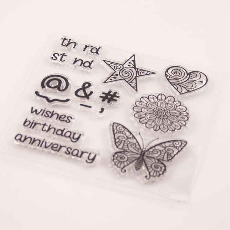 Clear Rubber Stamps Stamps For Card Making Planner Stamp Bullet Journal Stamps 10x10cm Butterfly Clear Stamps Scrapbook Paper Party Supplies Stickers Labels Tags Kromasol Com