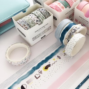 5 Rolls Washi Tape Set, 3m Washi Tape Set, Bullet Journal, Scrapbooking, Gift Wrapping Adhesive, Diary Tape, Masking Tapes, Washi Tape