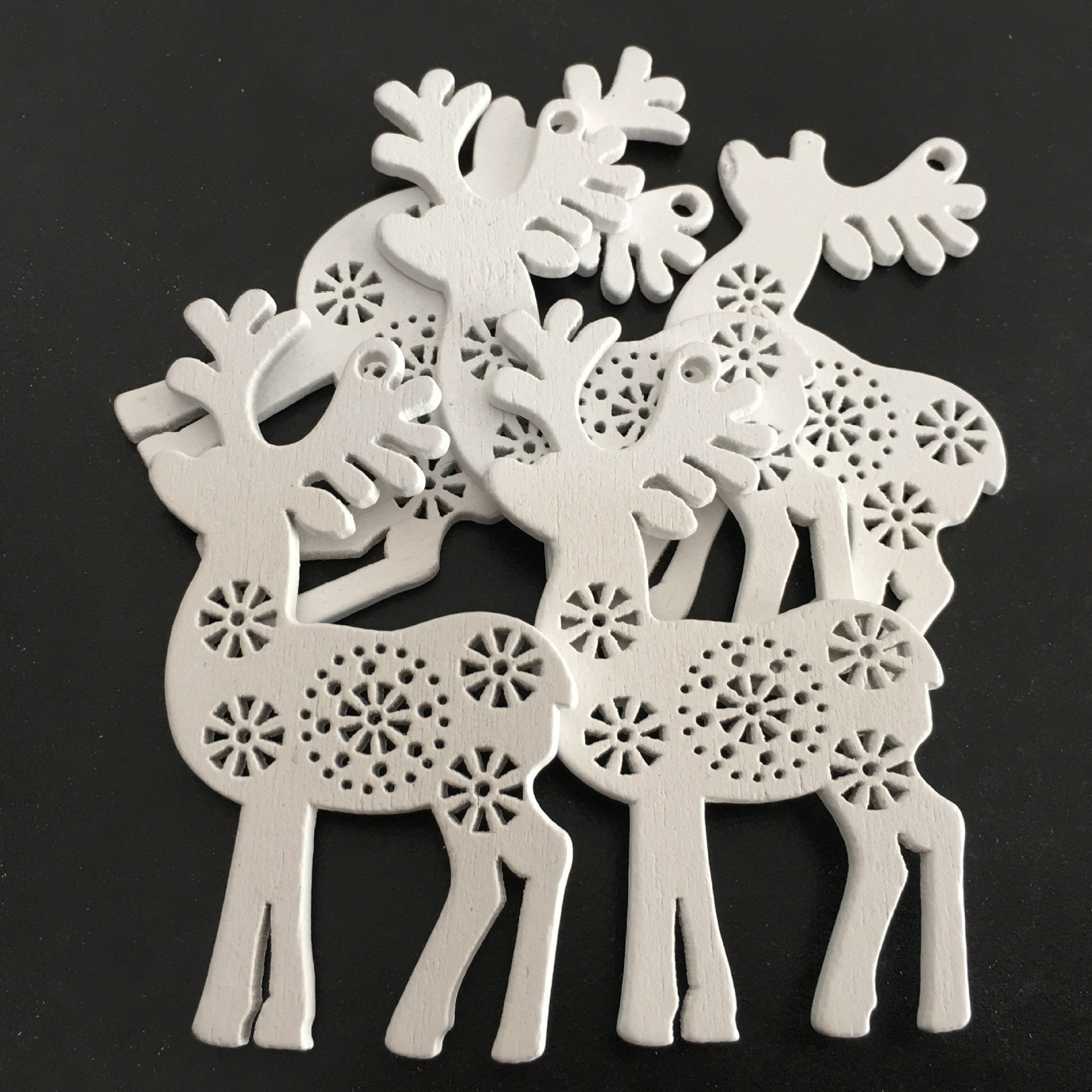 10pcs recortes de madera de ciervo blanco madera inacabada | Etsy