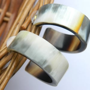Ethically Sourced Horn Bone Jewelry Natural Buffalo Horn Hoop Earrings Handcrafted Vintage Style Bohemian Ethnic Tribal  Trendy jewelry