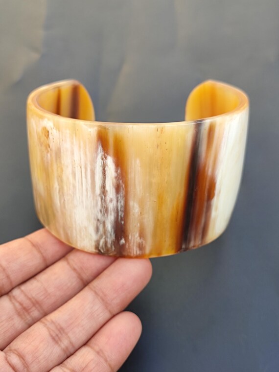 Horn Cuff Bangle Bracelet Horn Bone Jewelry Ethically
