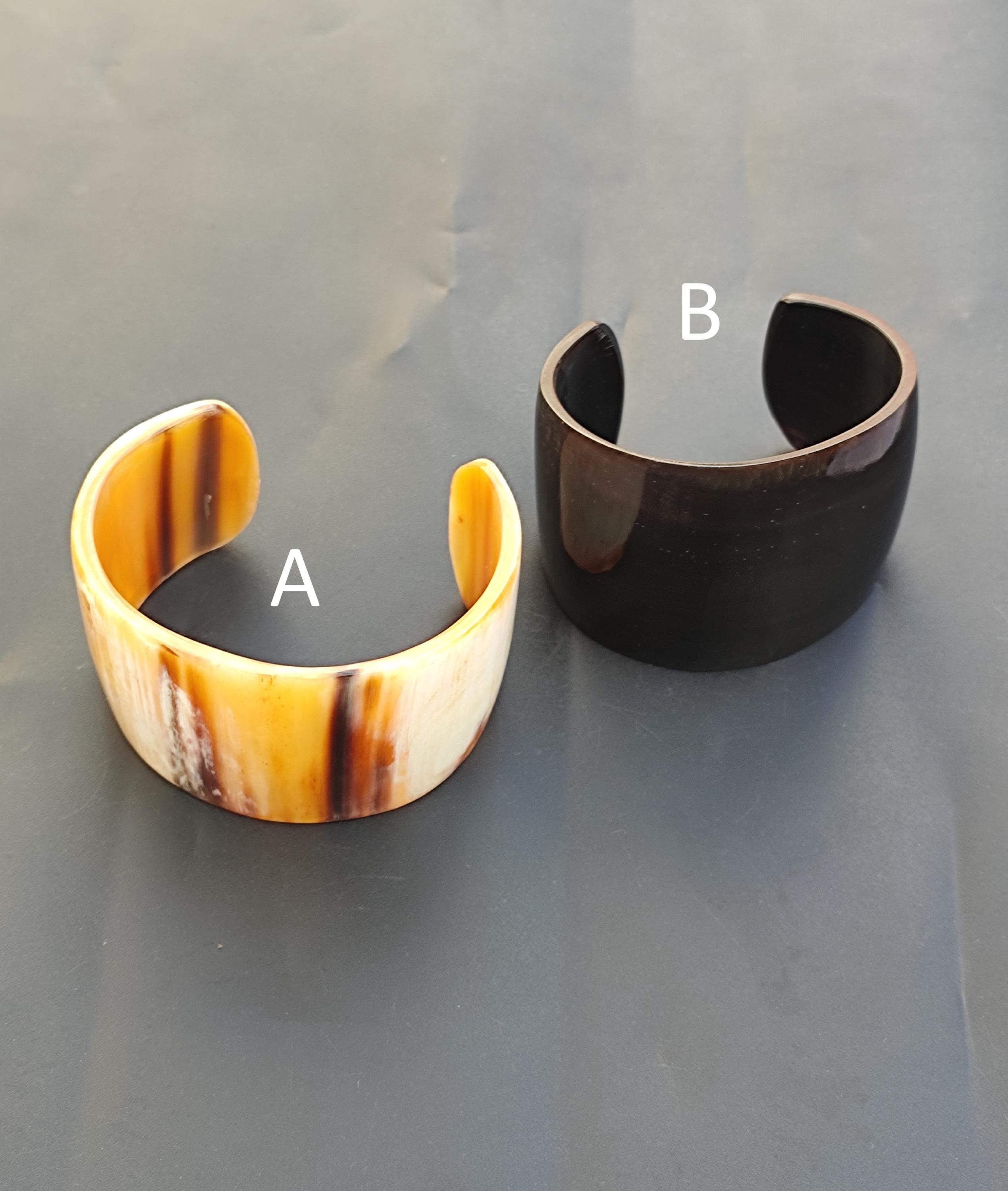 アクセサリー brass buffalo horn bangle Horn Bone Jewelry Ethically Sourced Buffalo Horn Bangle With