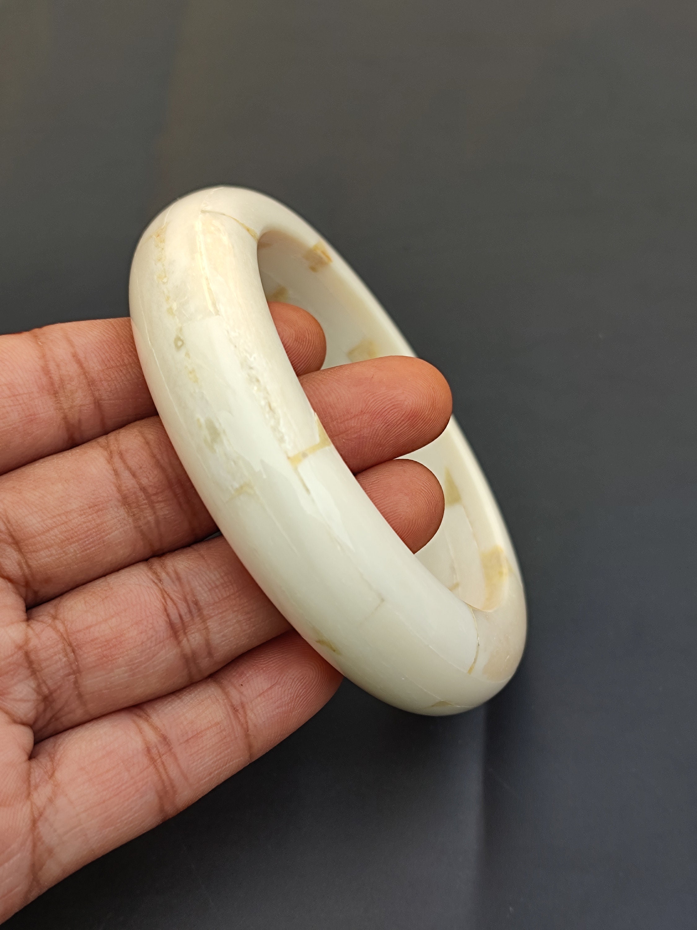 Buffalo Bone Bangle Bracelet, Ethically Sourced, Indian Vintage Style ...