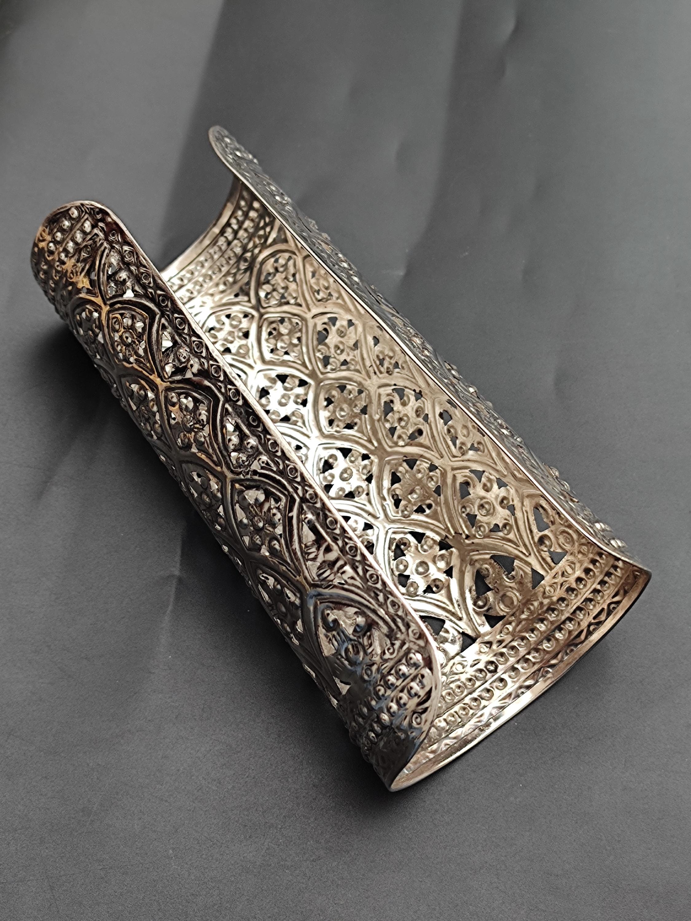 Gros Bracelet Manchette Femme Or - Acier Inoxydable Bracelets Bangle Creux et Ruban Motifs de Géométriques, Cadeau pour Femmes Bijoux Large Bracelets Doré Manchette