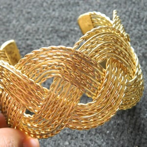 Bohemian stacking Cuff bracelets Antique look Fashion Jewelry Handmade wide Cuff Gold statement bangle Cuff wrist bracelet Gift for her