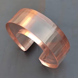 Transparent Resin Bangle Bracelet Large Size Cuff Bangle Chunky Resin Art Purely Handmade Exclusive Boho Unique Fashion Jewelry Gift