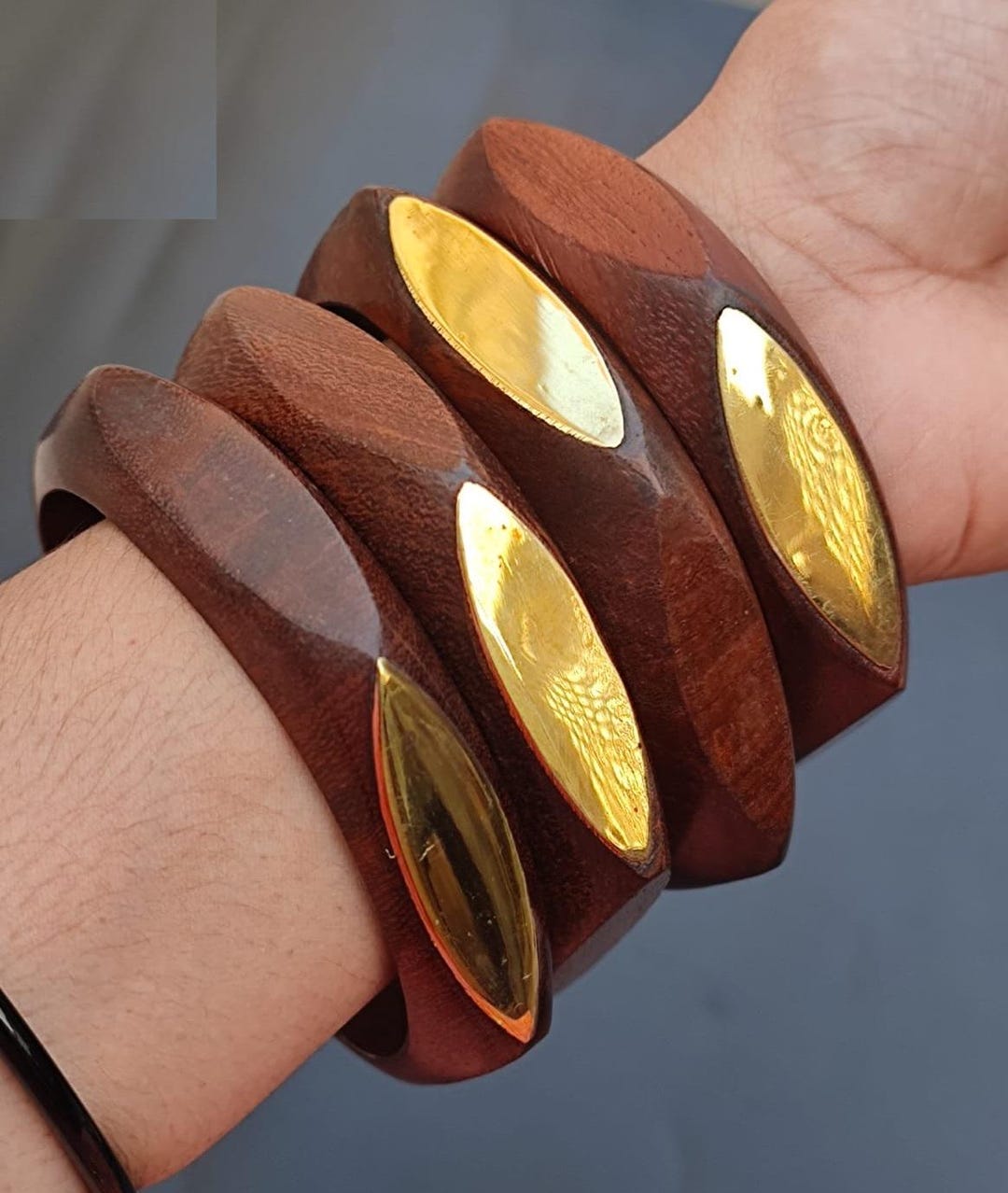 Vintage indian wood bangle ( ヴィンテージ インド ウッド