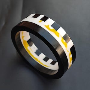 Multi Color Resin Bangle Bracelet Wide Bracelet Resin Art Exclusive Stacking Bohemian Unique Vintage Jewelry Gift For Her