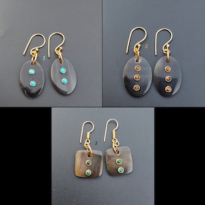 Ethically Sourced Horn Bone Jewelry Buffalo Horn Earring With Gemstone Handcrafted Indian Traditional Style Vintage Look Fashion Jewelry