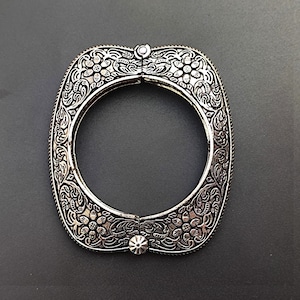 Oxidized Brass bangle Bracelet (kada) For Women Openable  Screw Bangle Traditional Antique Look Vintage Style Jewelry Boho Handmade Gift