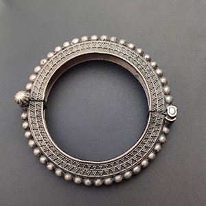 Oxidized Brass Bangle Bracelet (kada) For Women Openable Screw Bangle Traditional Antique Look Vintage Style Jewelry Handmade Women Jewelry