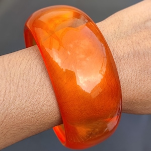Resin Jewelry Trends Multi Color Bangle Wide Bracelet Resin Art Purely Handcrafted Exclusive Stacking Bohemian Unique Vintage Style Jewelry