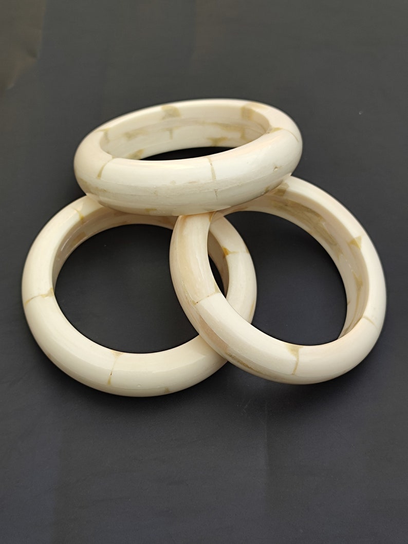 Buffalo Bone Bangle Bracelet, Ethically Sourced, Indian Vintage Style ...