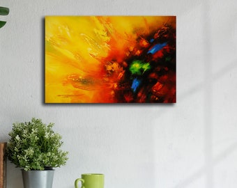 Painting,canvas,oil,floral abstraction,original,handmade.