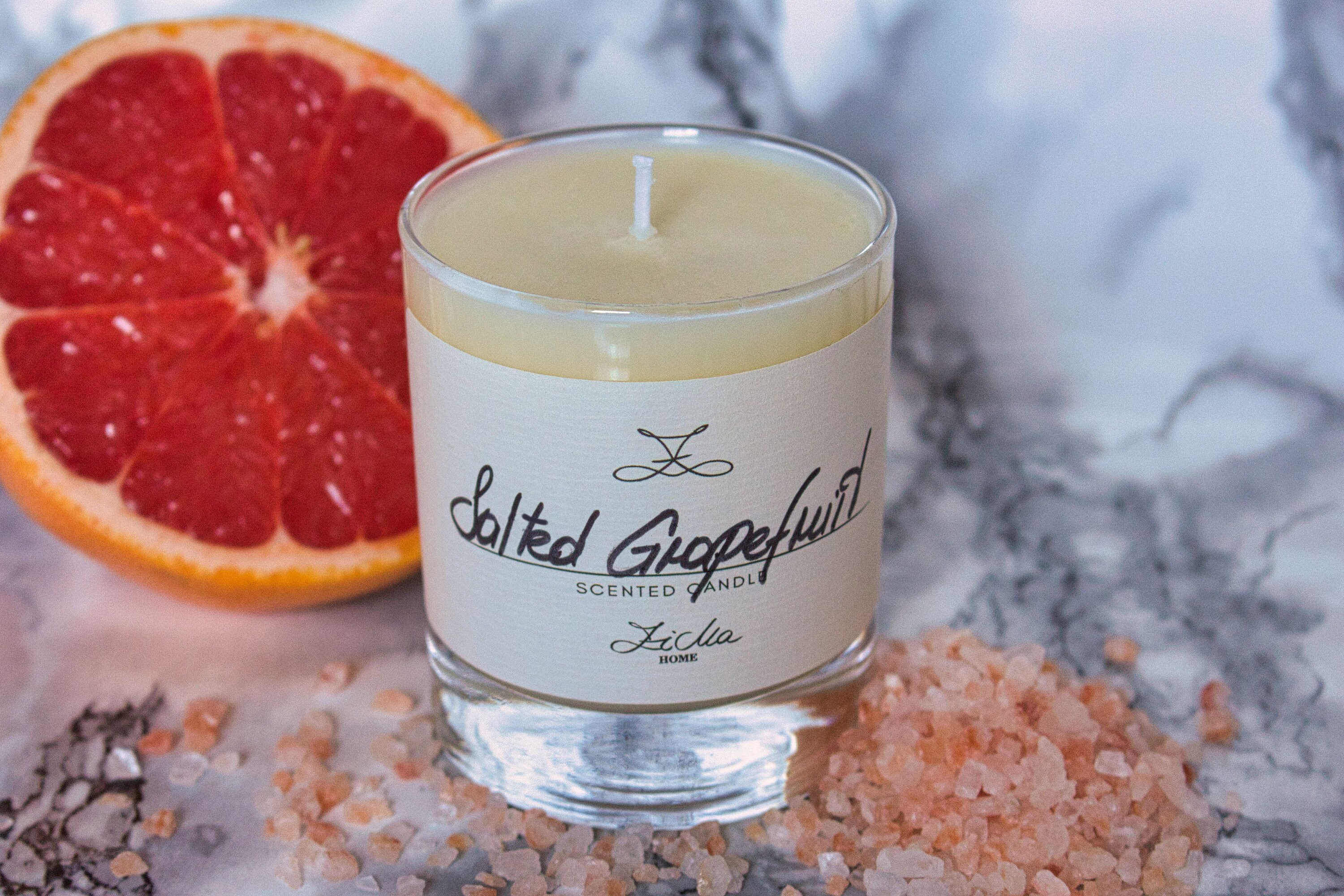 SALTED GRAPEFRUIT scented candle Home Decor 20 cl handcast Etsy