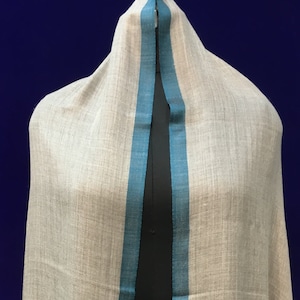 Plaid Pure Wool Scarf Pashmina Shawl Natural Handwoven scarf Shawl Luxurious Pashmina stole Travel Wrap Winter Wool Scarf Fathers Day Gift