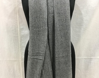 Cashmere Wool Herringbone Blanket, Elegant Shawl Wrap, Soft Cozy Throw for Winter, Handwoven Kashmiri Decor, Sofa Bed Blanket, Gift for Mum