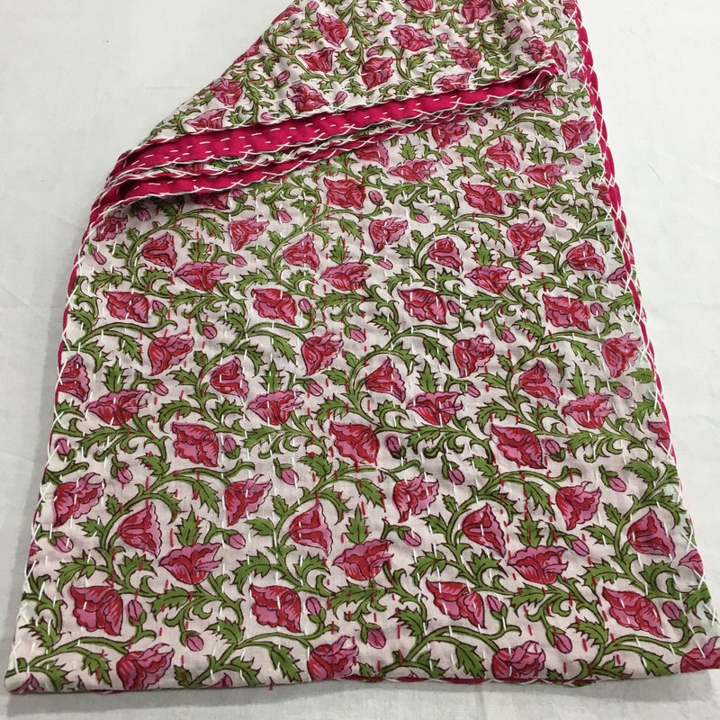 Pink Printed Victorian Table Runner main image 1