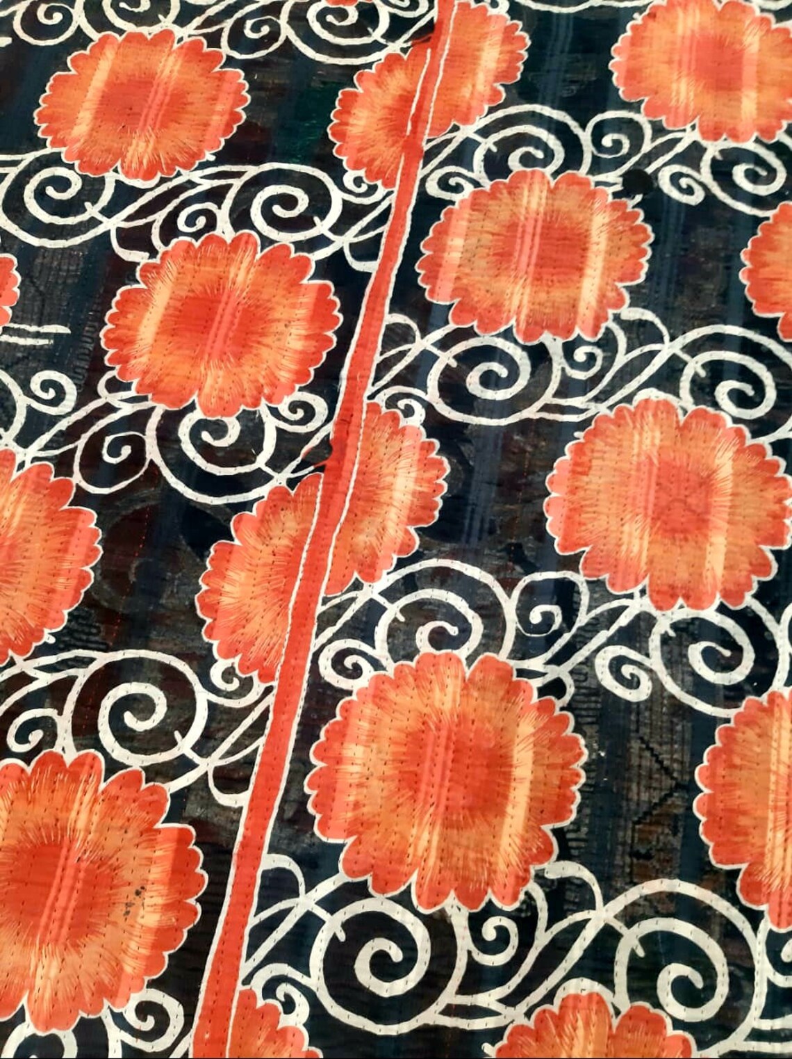 Vintage Chenille Bedspread 1970s Patchwork Throw Blanket Etsy