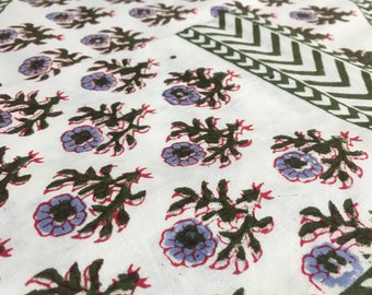 Conjunto de jogos americanos com estampa floral em bloco, guardanapos 100% algodão, decoração de mesa para o Dia de Ação de Graças