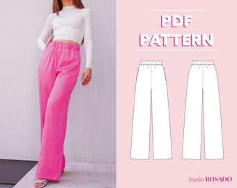wide leg jeans sewing pattern