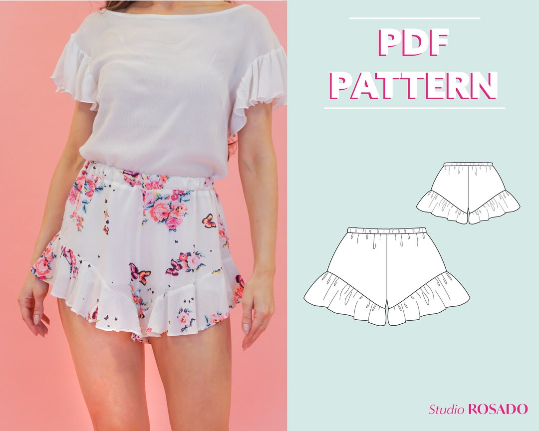 Cheerful Pattern Ruffle Short Top レディース il_1080xN.2934139490_5swl.jpg