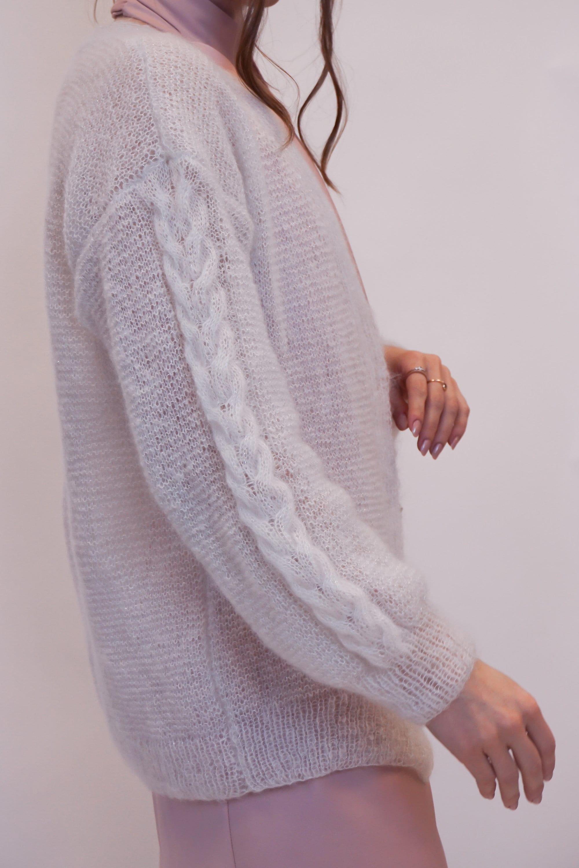 Womens Mohair Cardigan Knitting Pattern Mirela Cardigan Top Etsy