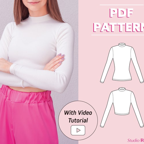 Buy Womens Mock Neck Long Sleeve Top & Crop Top Tanith Online in