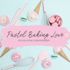 Pastel Baking Love Branding stock photo / Social Media Images / Branding Images / Stock photos