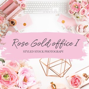 Rose Gold Office I Branding stock photo / Social Media Images / Branding Images / Stock photos
