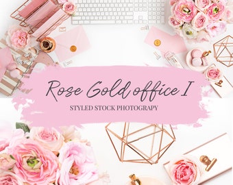 Rose Gold Office I Branding stock photo / Social Media Images / Branding Images / Stock photos