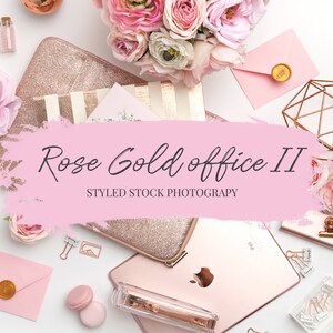 Rose Gold Office II Branding stock photo / Social Media Images / Branding Images / Stock photos